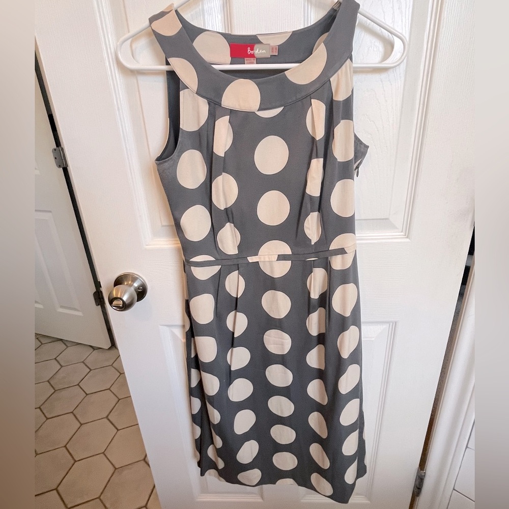 Boden | Polka Dot | Shift dress | Silk blend | size 4